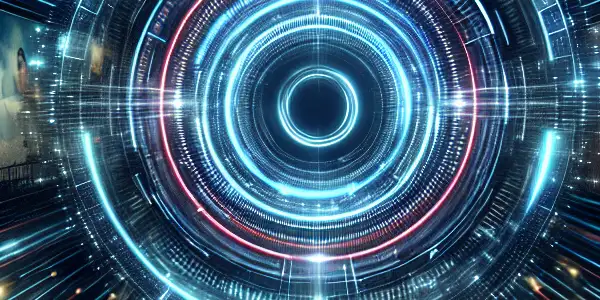 A modern search engine interface for adult content featuring a central search bar and diverse film thumbnails.